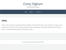 Tablet Screenshot of coreyogburn.com